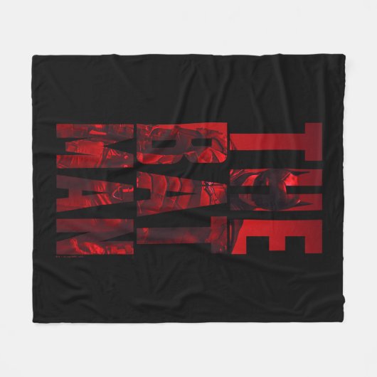 De Batman Typography Cutout Fleece Deken (Voorkant (Horizontaal))