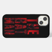 De Batman Typography Cutout iPhone Hoesje (Achterkant horizontaal)