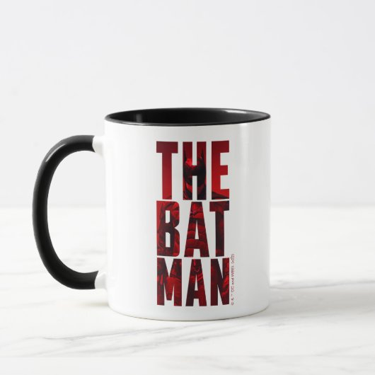 De Batman Typography Cutout Mok (Links)