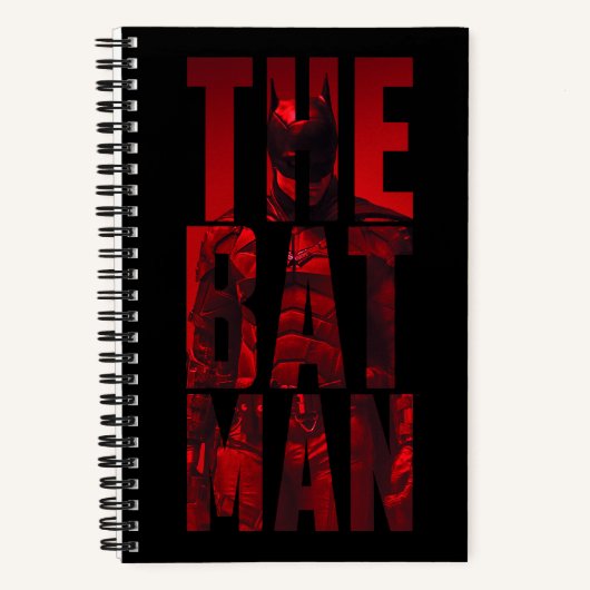 De Batman Typography Cutout Notitieboek (Voorkant)