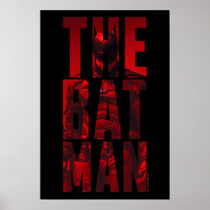 De Batman Typography Cutout Poster