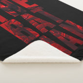 De Batman Typography Cutout Sherpa Deken (3/4)