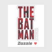 De Batman Typography Cutout Sticker (Vel)