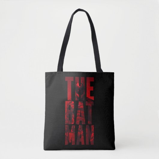De Batman Typography Cutout Tote Bag (Voorkant)