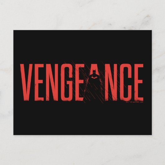 De Batman Vengeance Silhouette Briefkaart (Voorkant)