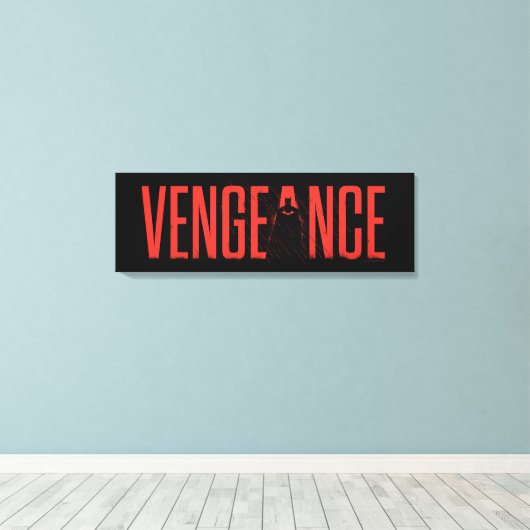 De Batman Vengeance Silhouette Canvas Afdruk (Insitu (Houten vloer))