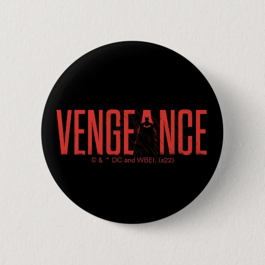 De Batman Vengeance Silhouette Ronde Button 5,7 Cm (Voorkant)