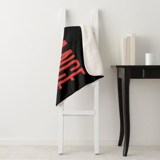 De Batman Vengeance Silhouette Sherpa Deken (In situ)