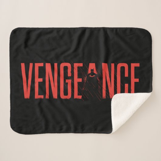 De Batman Vengeance Silhouette Sherpa Deken (Voorkant (horizontaal))