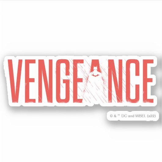 De Batman Vengeance Silhouette Sticker (Voorkant)