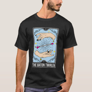 De Baton Twirler Tarot Kaart Majorette T-shirt