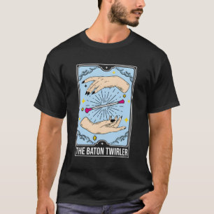 De Baton Twirler Tarot Kaart Majorette T-shirt