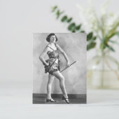 De  Baton Twirler Vaudeville Dancer Briefkaart (Staand voorkant)