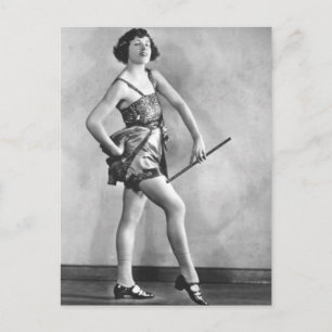 De  Baton Twirler Vaudeville Dancer Briefkaart