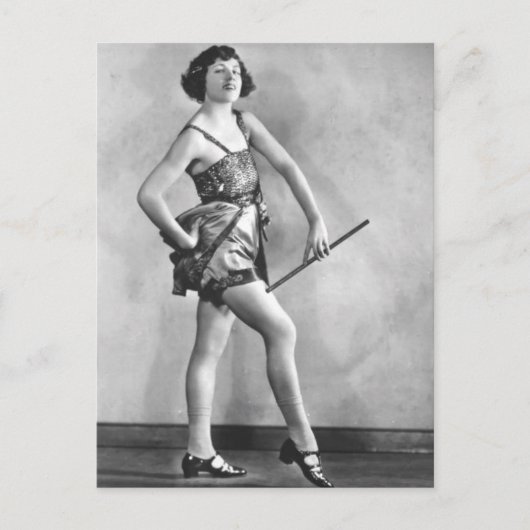 De  Baton Twirler Vaudeville Dancer Briefkaart (Voorkant)