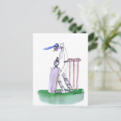 DE BATSMAN-cricket, tonienfernandes Briefkaart (Staand voorkant)