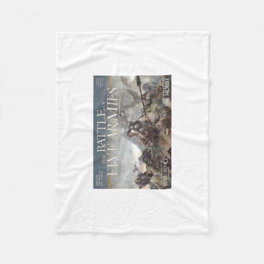 DE BATTEL VAN VIJF ARMIES (TM) FLEECE DEKEN (Voorkant)