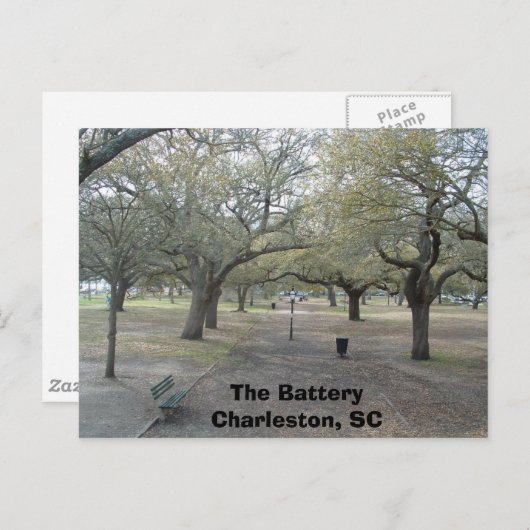 De batterij briefkaart (Voorkant / Achterkant)