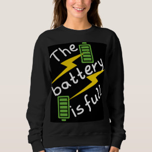 "De batterij is vol" Trui