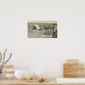 De Batterij van Peachtree Poster (Keuken)