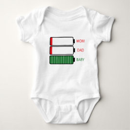 de batterijoplaadindicatie van pa mam baby romper