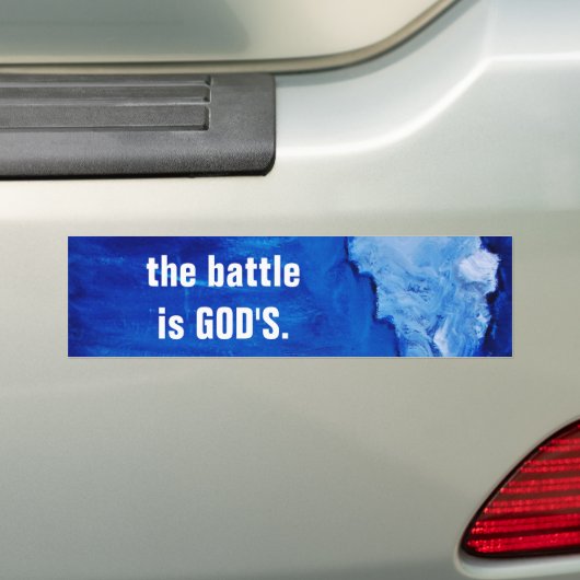 DE BATTLE BUMPERSTICKER (Op auto)
