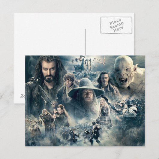 DE BATTLE VAN VIJF ARMIES™ BRIEFKAART (Voorkant / Achterkant)