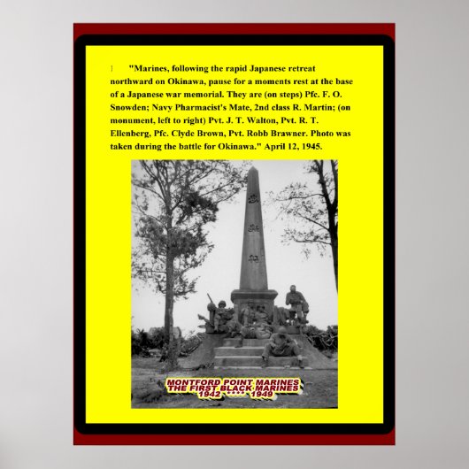 DE BATTLE VOOR OKINAWA 1945 POSTER (Voorkant)