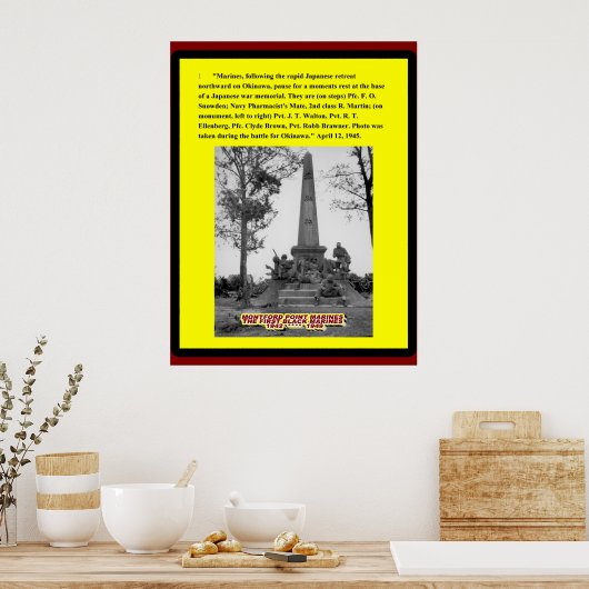 DE BATTLE VOOR OKINAWA 1945 POSTER (Keuken)