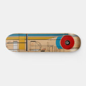 de Bauhaus geest in elke kickflip en grind Persoonlijk Skateboard (Horizontaal)