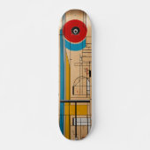 de Bauhaus geest in elke kickflip en grind Persoonlijk Skateboard (Voorkant)