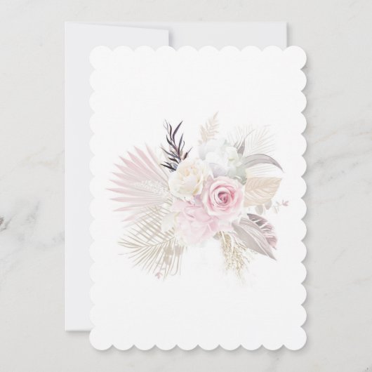 De Bautizo Rosas Personalizadas Kaart (Achterkant)