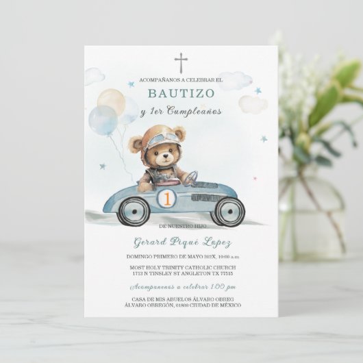 De Bautizo Y Primer Añito Kaart (Staand voorkant)