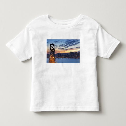 De Bay Bridge vanuit Treasure Island Kinder Shirts (Voorkant)