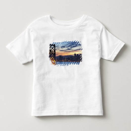 De Bay Bridge vanuit Treasure Island Kinder Shirts (Voorkant)