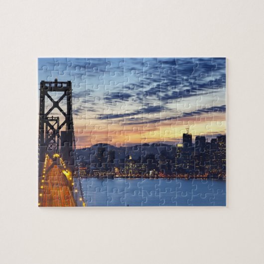 De Bay Bridge vanuit Treasure Island Legpuzzel (Horizontaal)