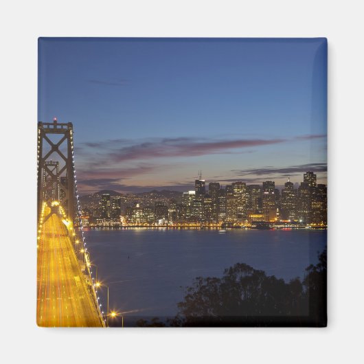 De Bay Bridge vanuit Treasure Island Magneet (Voorkant)