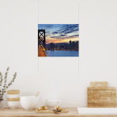 De Bay Bridge vanuit Treasure Island Poster (Keuken)