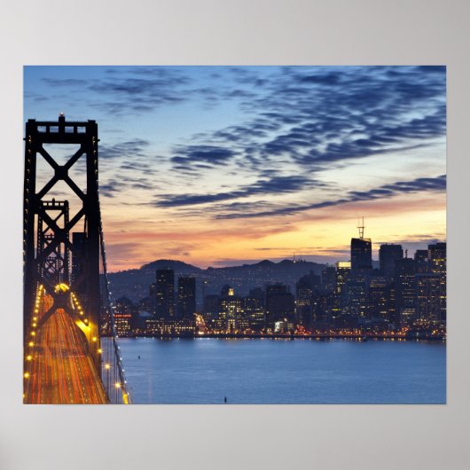 De Bay Bridge vanuit Treasure Island Poster (Voorkant)