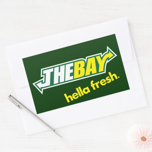 De Bay Way Rechthoekige Sticker (Envelop)