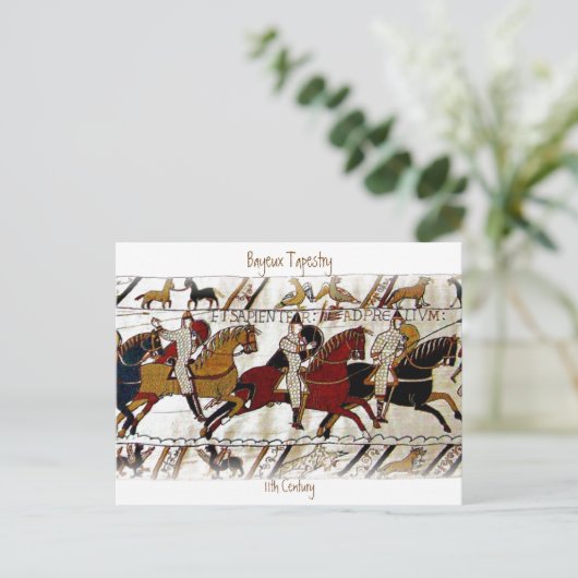 De Bayeux Tapestry a2 Briefkaart (Staand voorkant)