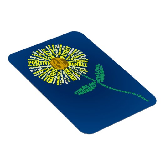 De BE-Attitudes Magneet (geel) (Rechterzijde)