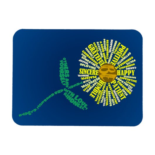 De BE-Attitudes Magneet (geel) (Horizontaal)