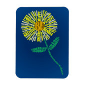 De BE-Attitudes Magneet (geel) (Verticaal)