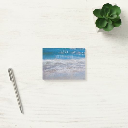 De Beach Blue White Tropical Coastal Ocean Waves Post-it® Notes (Kantoor)
