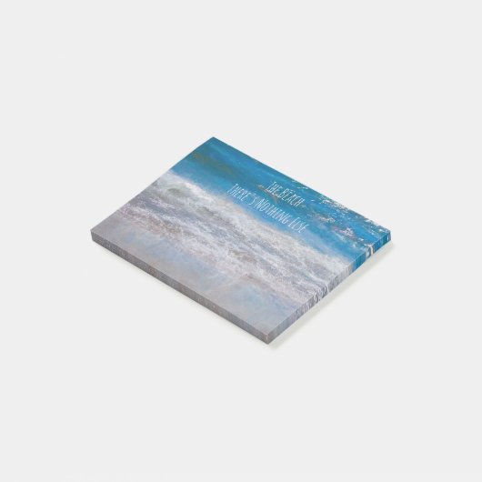 De Beach Blue White Tropical Coastal Ocean Waves Post-it® Notes (Schuin)