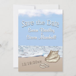 De Beach bruiloft van de bestemming sparen de Datu Save The Date