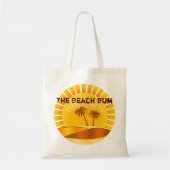 De Beach Bum Tropical Sunburst Canvas tas (Voorkant)