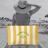 De Beach Club Crest Gele Cabana Streep Etui