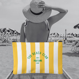De Beach Club Crest Gele Cabana Streep Etui